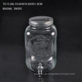 High Qualtiy 10L Glas Saft Getränke Eis Kalte Glas mit Hahn / Big Capacity Glas Mason Jar mit Scale